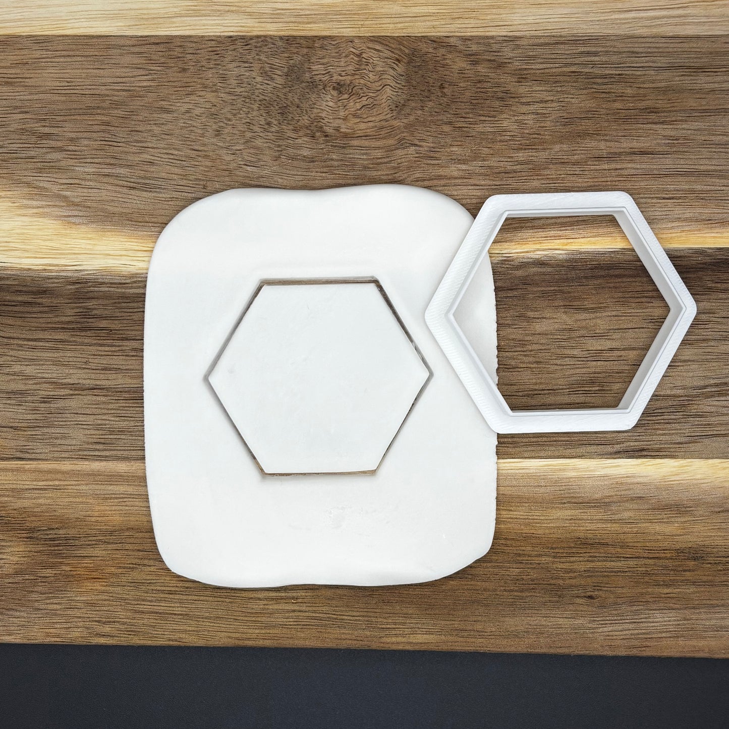 Hexagon cookie cutter fondant