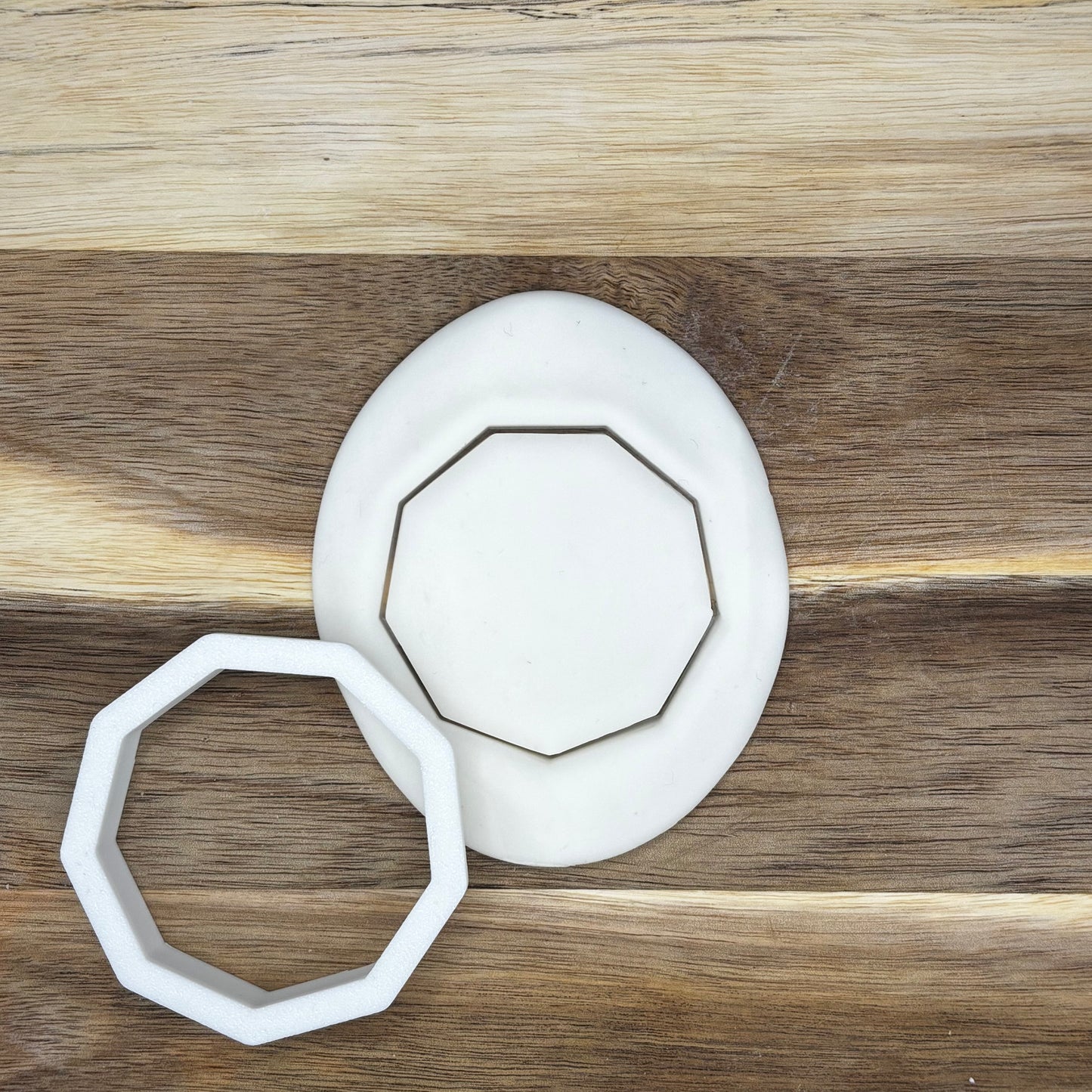 Nonagon cookie cutter fondant