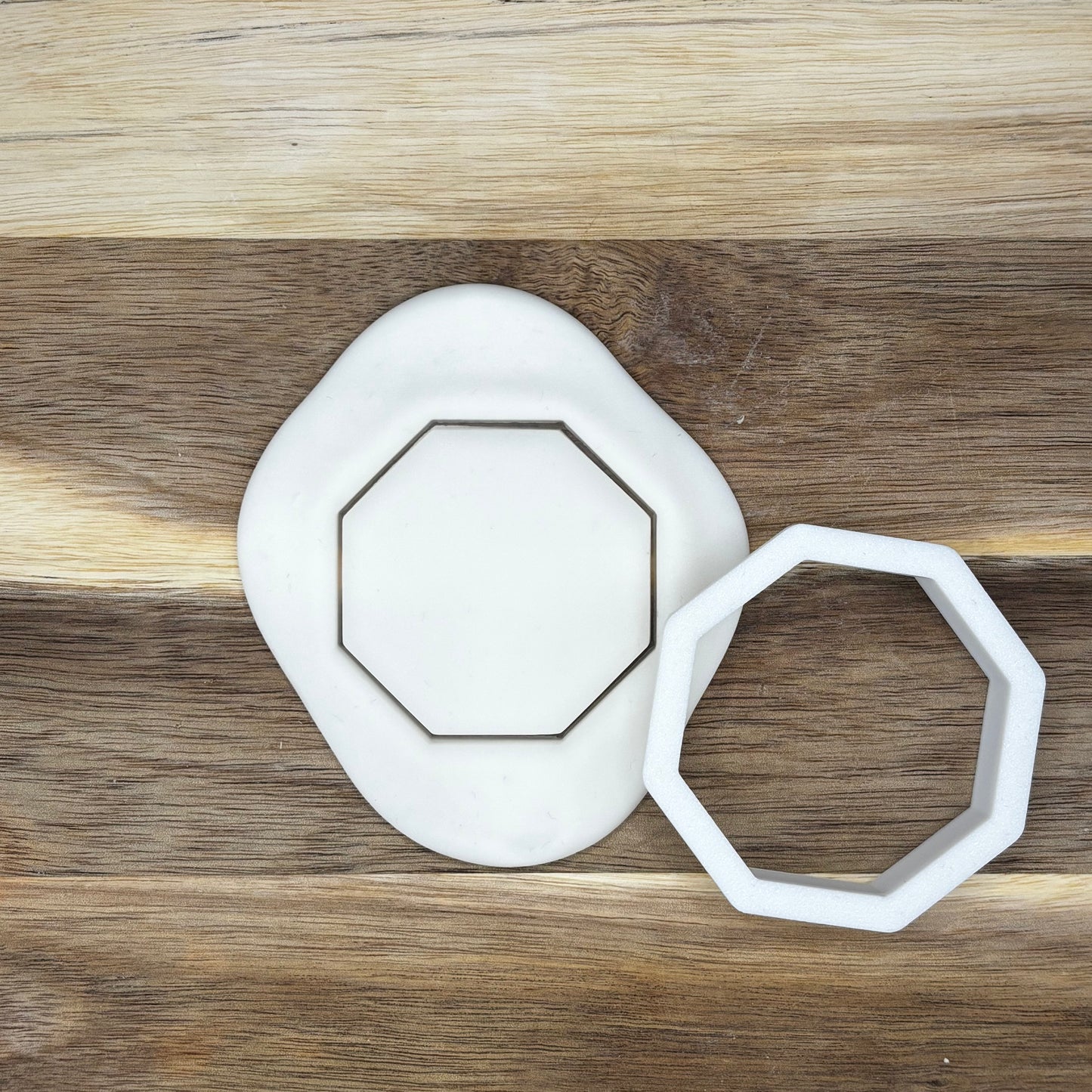 Octagon cookie cutter fondant