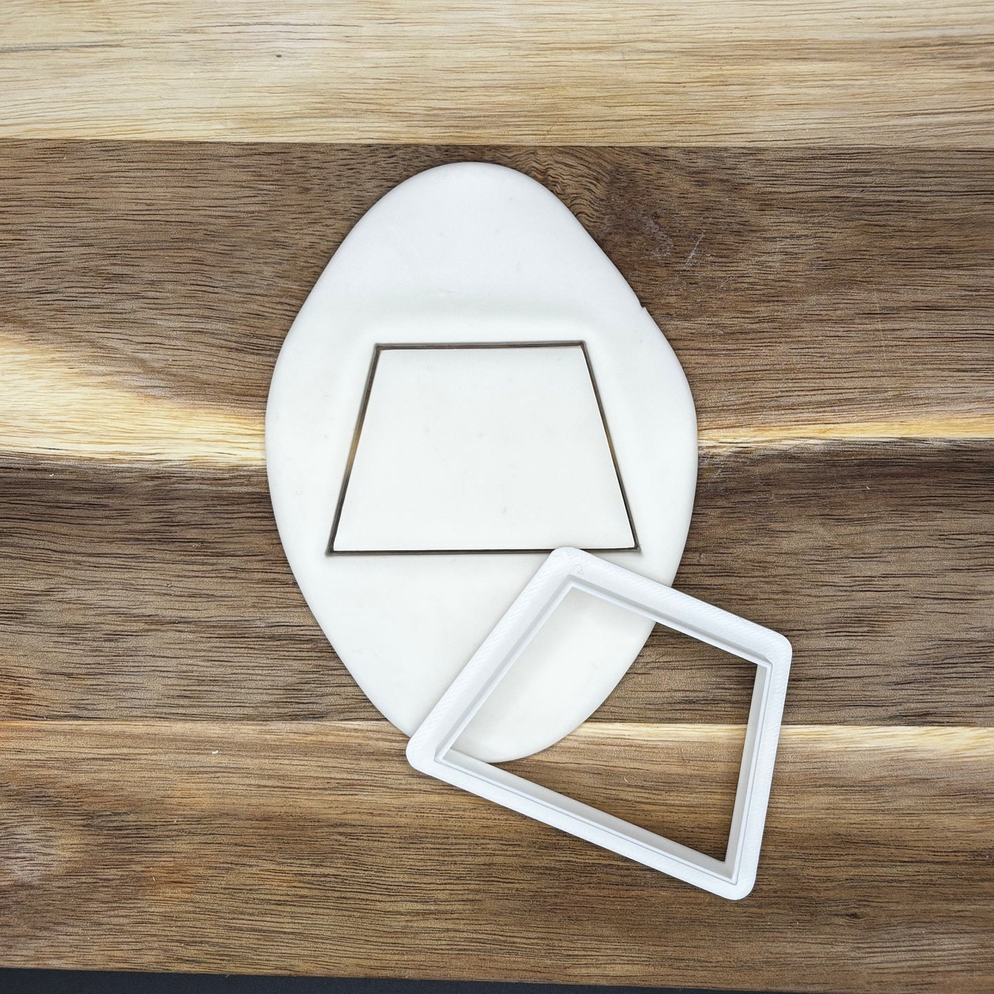 trapezoid cookie cutter fondant