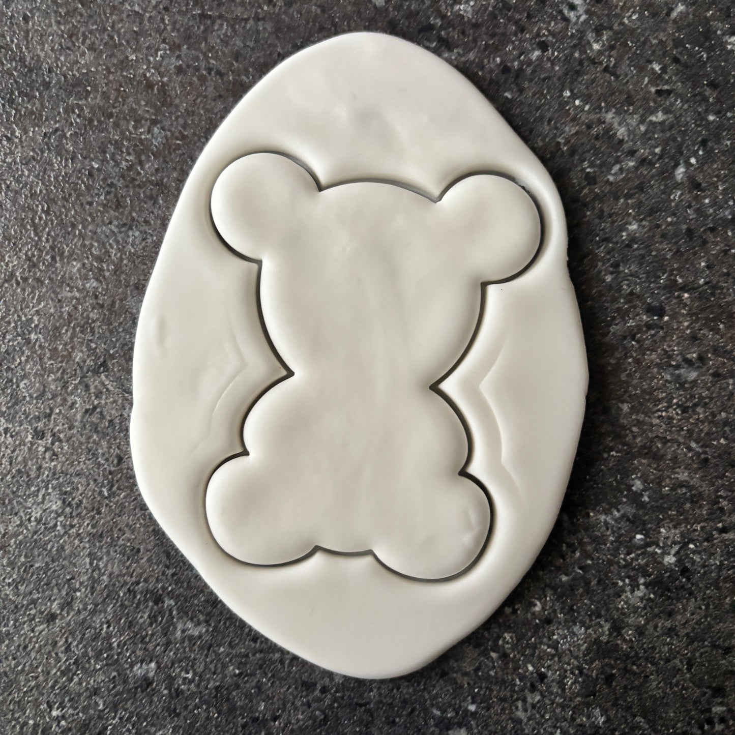 teddy bear frame fondant cookie cutter