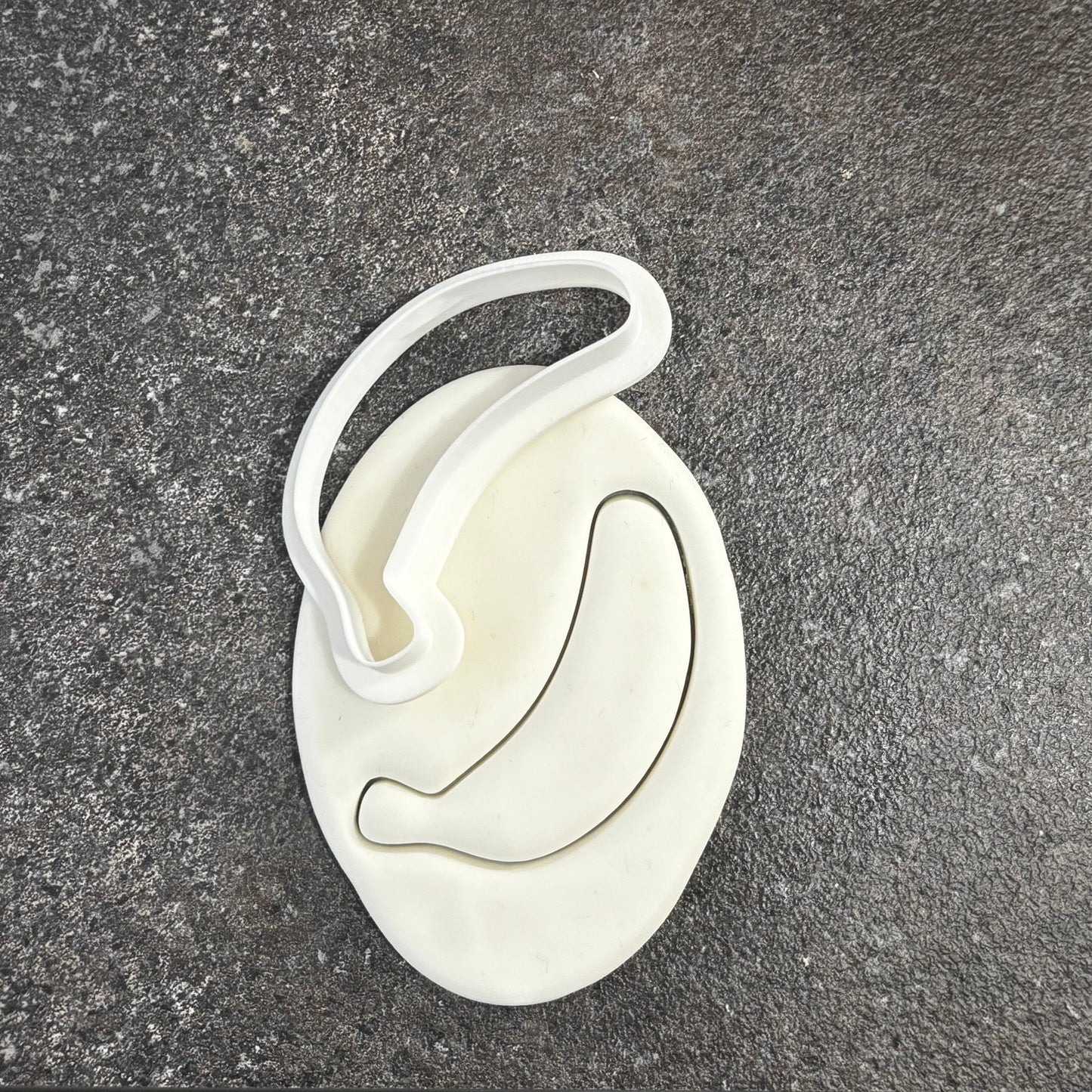 simple banana cookie cutter fondant