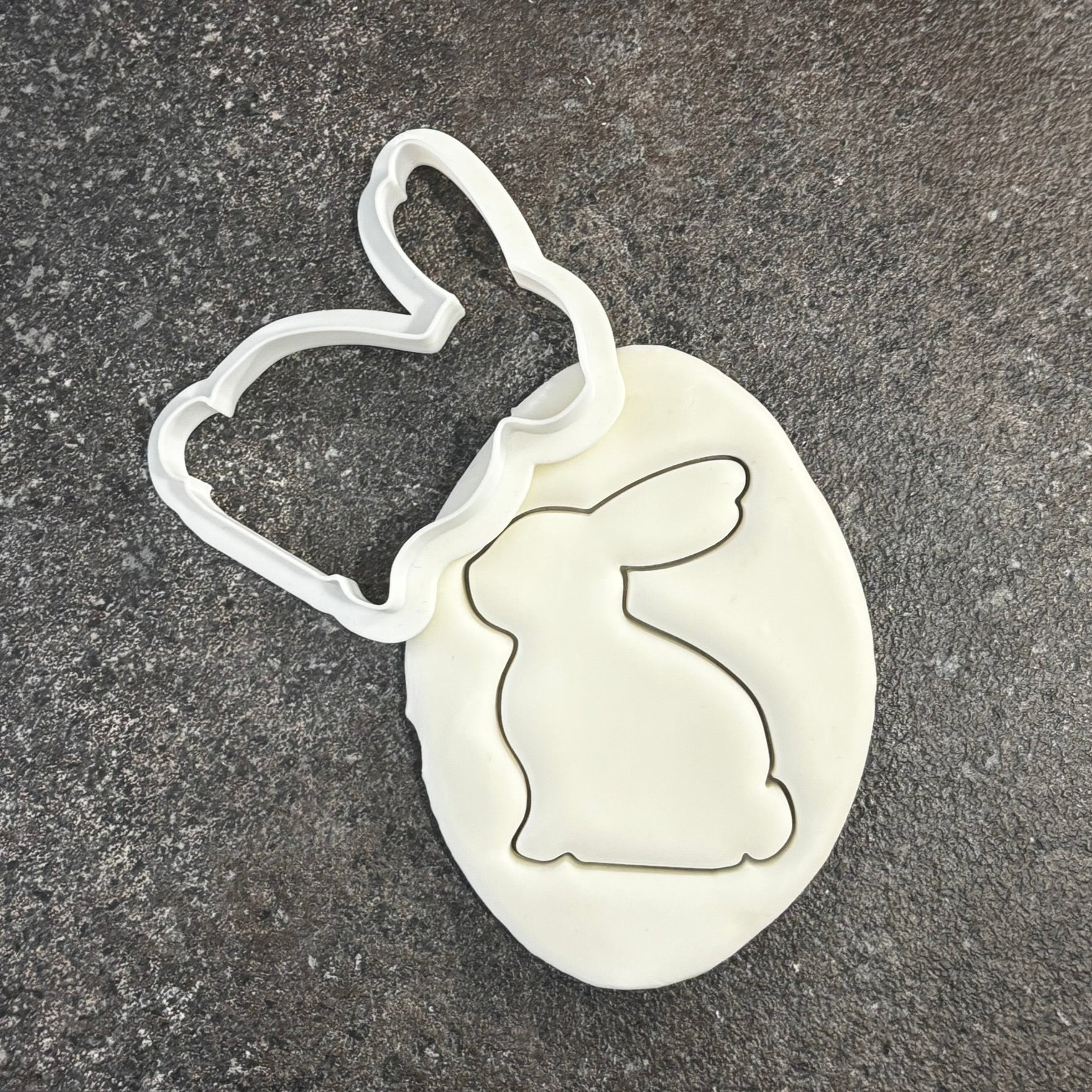 bunny cookie cutter fondant