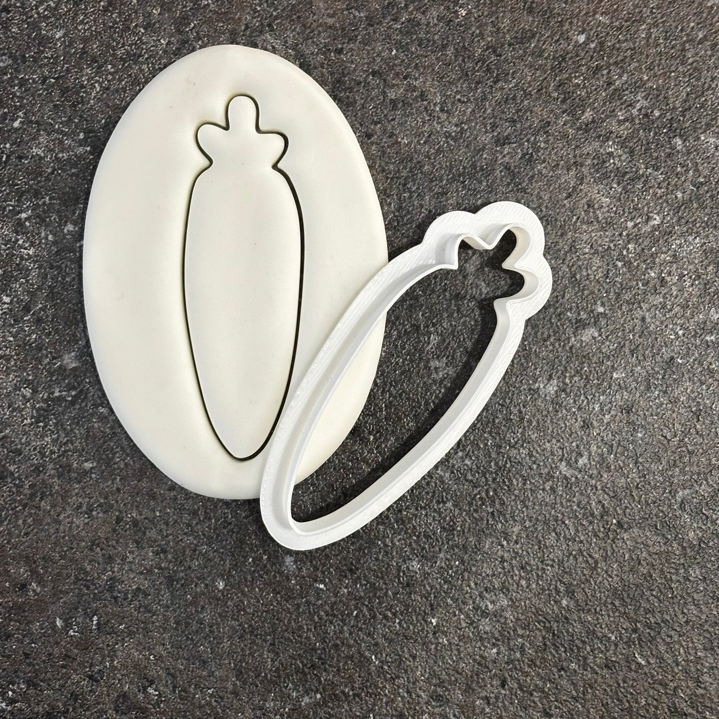 carrot cookie cutter fondant