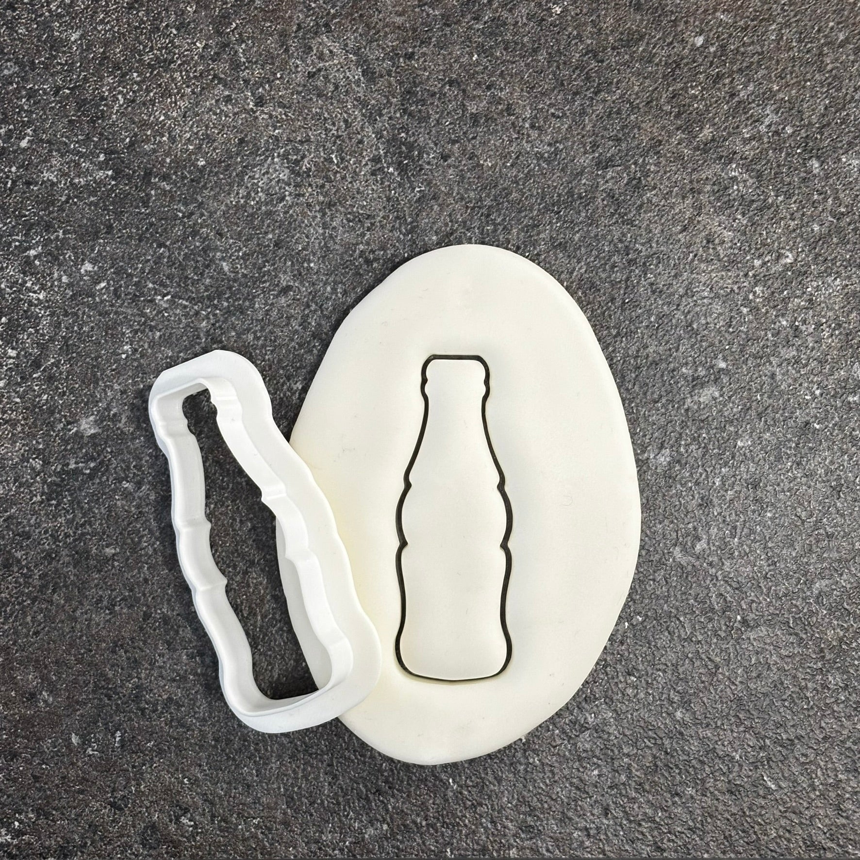 bottle cookie cutter fondant