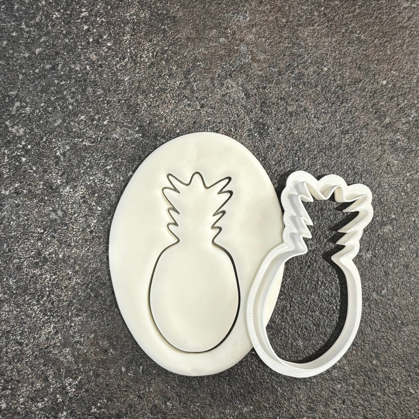 pineapple cookie cutter fondant